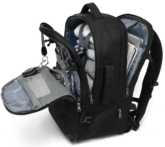 Laptop enlagrable black backpack